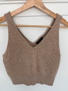 Quince Mongolian Cashmere Cropped Tank - Size L